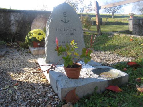 Rocher avec bain d'oiseau